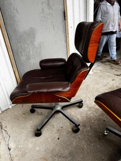  Heywood Wakefield Heywood Wakefield Eames Style Rosewood Chair and Ottoman - 4474563