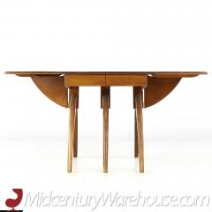  Heywood Wakefield Heywood Wakefield Mid Century Wishbone Expanding Dining Table with 2 Leaves - 3691175