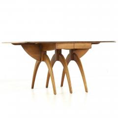  Heywood Wakefield Heywood Wakefield Wishbone Mid Century Expanding Dining Table with 2 Leaves - 3691214