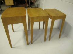  Heywood Wakefield Rare Set of Heywood Wakefield Solid Maple Mid Century Modern Nesting Tables - 1843572