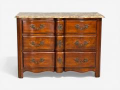  Hickory Chair Co Hickory Chair Louis XV Style Commodes Wood Brass Marble USA 1980s - 4544346