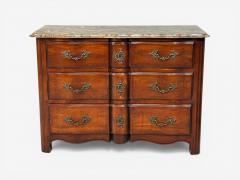  Hickory Chair Co Hickory Chair Louis XV Style Commodes Wood Brass Marble USA 1980s - 4544348