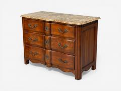  Hickory Chair Co Hickory Chair Louis XV Style Commodes Wood Brass Marble USA 1980s - 4544349