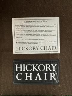  Hickory Chair Furniture Company Hickory Chair English Style Green Leather Club Chair - 3563482