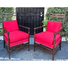  Hickory Chair Furniture Company Pair of American Country Hickory Chair Company Chairs - 3406322