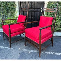  Hickory Chair Furniture Company Pair of American Country Hickory Chair Company Chairs - 3406325