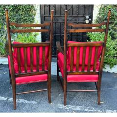  Hickory Chair Furniture Company Pair of American Country Hickory Chair Company Chairs - 3406327