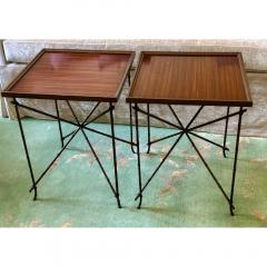  Hickory Chair Furniture Company Pair of Modern Hickory Chair Company Side Tables - 3593907