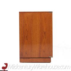  Hickory Manufacturing Co Hickory Manufacturing Company Mid Century Burlwood and Brass Lowboy Dresser - 3689411
