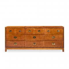  Hickory Manufacturing Co Hickory Manufacturing Mid Century Walnut and Brass Campaign Dresser - 4558640