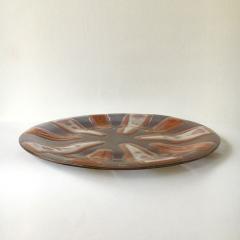  Higgins Glass Studio A Purple Mauve Colourway Mandarin Circular Fused Glass Plate - 3265868