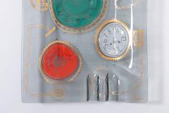  Higgins Glass Studio Glass Tray Clocks by Michael Frances Higgins - 4373629