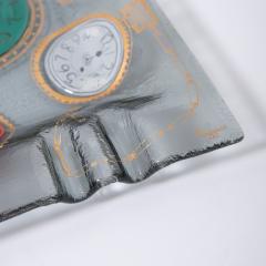  Higgins Glass Studio Glass Tray Clocks by Michael Frances Higgins - 4373630