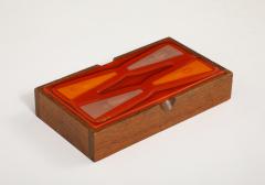  Higgins Glass Studio Higgins Art Glass Red Orange Box - 3616101