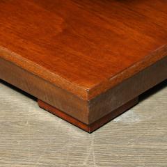  High Style Deco Custom by High Style Deco 3 Tier Art Deco Walnut Black Lacquer Table - 4827154