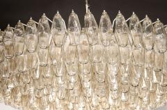  High Style Deco Exquisite Hand Blown Murano Smoked Glass Polyhedral Chandelier - 1560364