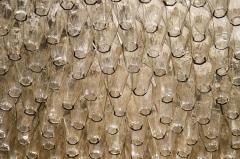  High Style Deco Exquisite Hand Blown Murano Smoked Glass Polyhedral Chandelier - 1560365