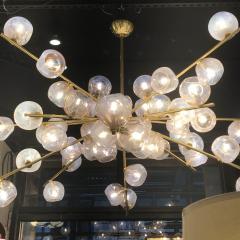  High Style Deco Handblown Murano Glass and Brass Constellation Chandelier by High Style Deco - 1580676