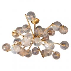  High Style Deco Modernist Murano Glass Brass Constellation Chandelier by High Style Deco - 1581002