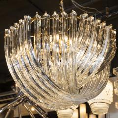  High Style Deco Modernist Murano Glass Ribbon Chandelier with Brass Fittings by High Style Deco - 1559860