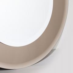 High Style Deco Modernist Two Tier Beveled Smoked Bronze Border Mirror Custom by High Style Deco - 4166173