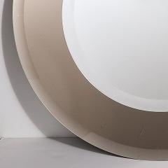  High Style Deco Modernist Two Tier Beveled Smoked Bronze Border Mirror Custom by High Style Deco - 4166177