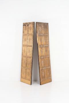  High Style Deco Pair of Brass Elevator Doors Louis Sullivan Style Chicago c 1930 - 4709625