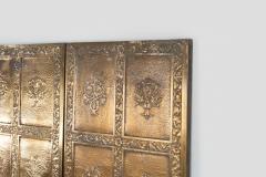  High Style Deco Pair of Brass Elevator Doors Louis Sullivan Style Chicago c 1930 - 4709629