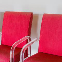  Hill Manufacturing A Set of Four Hill MFG designed Lucite Dining Chairs 1960s - 3112940