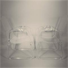  Hill Manufacturing Pair of Hill Industries Lucite Lounge Chairs circa 1970 - 572641