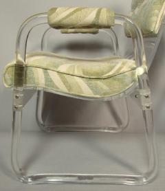  Hill Manufacturing Pair of Hill Industries Lucite Lounge Chairs circa 1970 - 572643