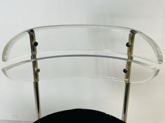  Hill Manufacturing Pair of Lucite Chrome Barstools After Charles Hollis Jones USA 1970s - 3160256