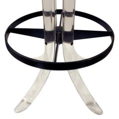  Hill Manufacturing Pair of Sculptural Lucite Swivel Stools 1970s - 778893