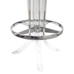  Hill Manufacturing Pair of Sculptural Swivel Bar Stools in Lucite 1970s - 1018680