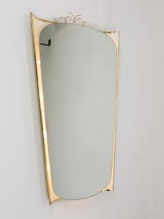  Hillebrand Ernest Igl Illuminated Mid Century Wall Mirror with Brass Crown by Hillebrand - 4245424