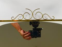  Hillebrand Ernest Igl Illuminated Mid Century Wall Mirror with Brass Crown by Hillebrand - 4245426