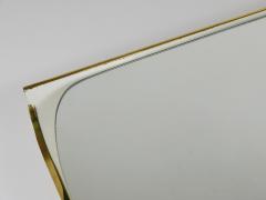  Hillebrand Ernest Igl Illuminated Mid Century Wall Mirror with Brass Crown by Hillebrand - 4245443