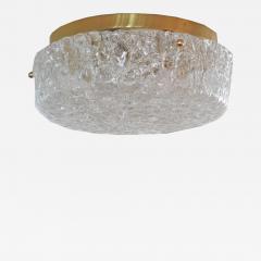  Hillebrand GERMAN GLASS AND BRASS CIRCULAR FLUSH MOUNT - 1242226