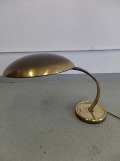  Hillebrand German Mid Century Modern Solid Brass Articulating Bauhaus Desk Lamp - 1819787