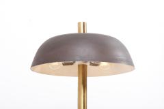  Hillebrand Hillebrand Brass Table Lamp with Brown Shade - 1439810