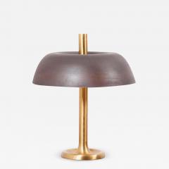  Hillebrand Hillebrand Brass Table Lamp with Brown Shade - 1440772