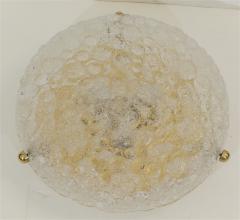  Hillebrand Hillebrand Bubble Pattern Ice Glass Flush Mount - 528345