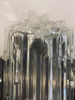  Hillebrand Pair of 1960s German Hillebrand Ice Crystal Sconces - 2219123