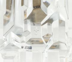  Hillebrand Pair of 1970s Ice Crystal Glass Sconces by Hillebrand 3 Pairs Available  - 4716179