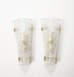  Hillebrand Pair of Large Murano Glass Sconces by Hillebrand - 3266121