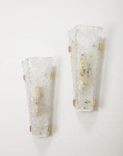  Hillebrand Pair of Large Murano Glass Sconces by Hillebrand - 3266143