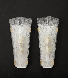  Hillebrand Pair of Large Murano Glass Sconces by Hillebrand - 3266158