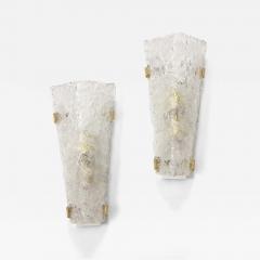  Hillebrand Pair of Large Murano Glass Sconces by Hillebrand - 3272913