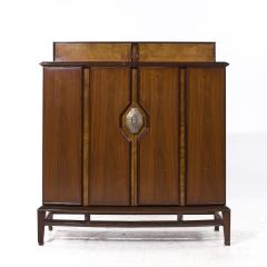  Hobey Helen Baker Helen Hobey Baker Mid Century Walnut and Burlwood Highboy Dresser - 4018079