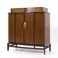  Hobey Helen Baker Helen Hobey Baker Mid Century Walnut and Burlwood Highboy Dresser - 4018082